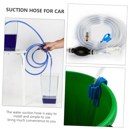 MAGICLULU Manual Suction Hose Siphon Pump for Car Fuel and Water Transfer, Flexible Oil Guide Tube with Hand Pump for Fish Tank and Automotive Use