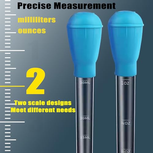 Aquarium Multifunction Dropper Pipette Manual Cleaner Water Changer Cleaning Tool Siphon Dropper Remover 30ml Coral Feeder Waste Cleaner for Fish Tank Aquarium Blue - color: Blue