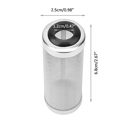 Aquarium Filter Cover, Stainless Steel Intake Strainer Fish Shrimp Cover Filter Guard Fish Shrimp Mesh Aquarium Intake Filter Mesh for Shrimp and Fish(12mm) - size: 12mm
