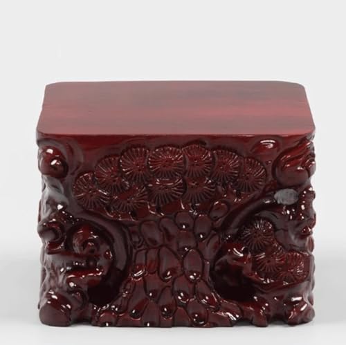 GUERNSEY Basics Plant Stand Solid Wood Carved Flowerpot Fish Tank Heightened and Thickened Rectangular Base Pad Indoor Tall Plant Stand