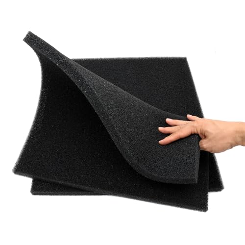 Aquarium Filter Bio Sponge Pad, Foam Sponges Filter Media, Cut fit it Filter Accessories for Fish Tanks and Ponds (18"x18"x0.8" (35PPI) 2 Pack) - size: 18"x18"x0.8" (35PPI) 2 PACK