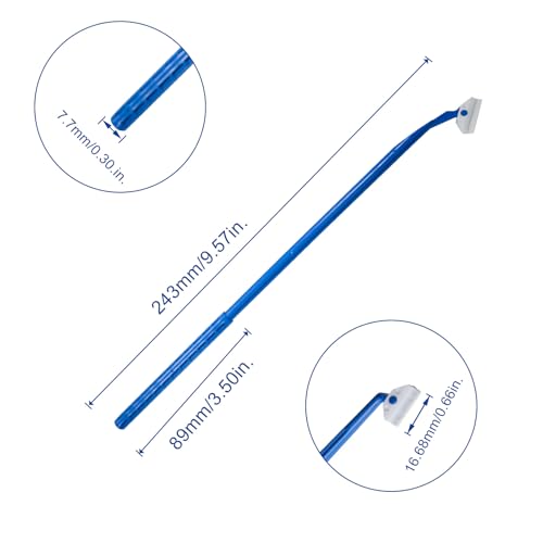 Biologix 100PCS Cell Culture Scraper, Multi-Position 18cm Handle Cell Scraper, Sterile, Individually Packaged, Polyethylene, Non-Pyrogenic - size: 18cm length