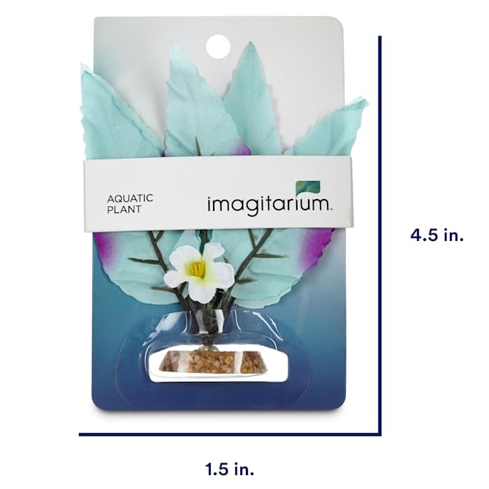 imagitarium Blue Purple Leaf Silk Plant Large