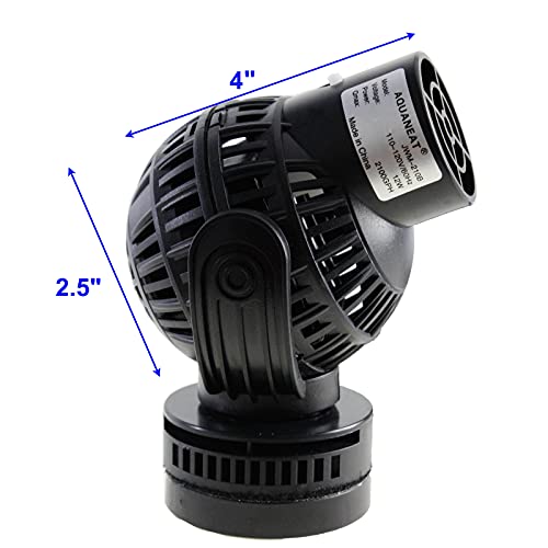 AQUANEAT Aquarium Wavemaker Circulation Pump, 2100GPH Fish Tank Powerhead, Submersible Water Pump, Magnetic Base - size: 2100GPH