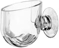 Oval Transparent Crystal Glass Aquatic Plant Pot, Aquarium Aquatic Planter Holder with Suction Cups for Fish Tank, Aquarium Aquascape Decoration Aquarium Décor Thematic Ornaments