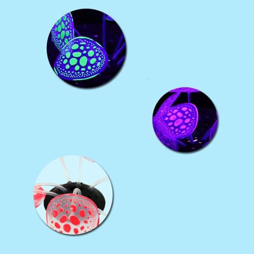 Aquatic Plants Fluorescent Craft Artificial Aquarium Landscaping Fish Tank Decoration Silicone Simulation Coral(Pink)