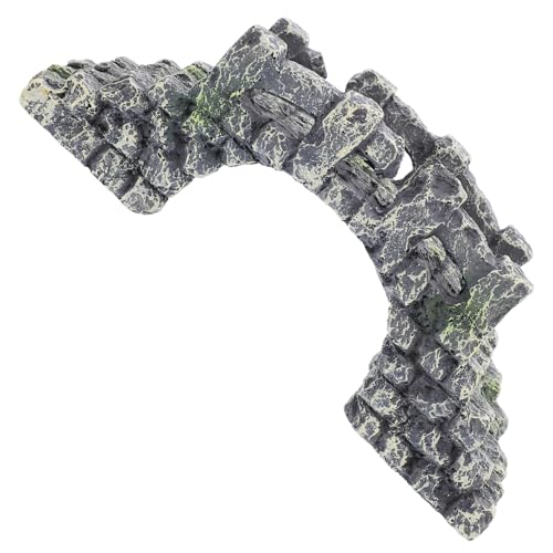 Aquarium Decorative Bridge Mini Resin Bridge Model for Fish Tank Landscaping Micro Garden Accessory for Aquarium Décor