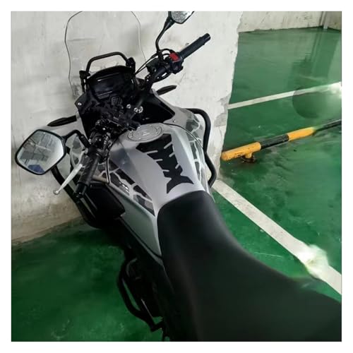 Universal Fuel Tank Sticker for Motorcycle Tank Pad Fish Bone Mat Oil Gas Tank Protector Motorcycle Cover Decal Gas Stickers Decals - color: Model C Red