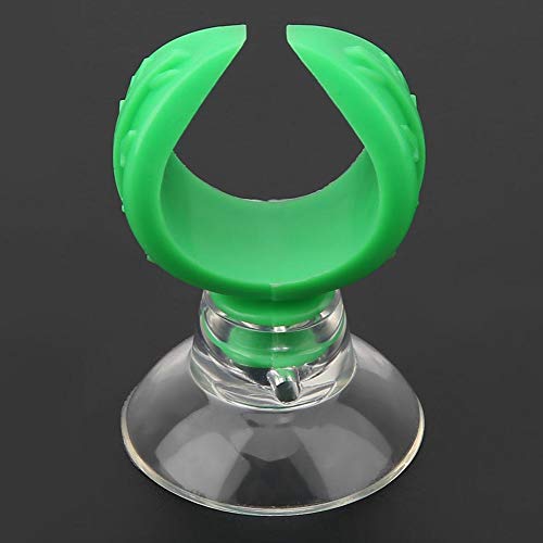 TOPINCN Aquarium Fish Hose Clamp, Suction Cup Clips Airline Tube Holders Clamps Fish Tube Light Sucker Holders Aquarium Suction Cups for Tubing (Green L)