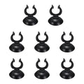 Aquarium Suction Cups, Fish Tank Suction Cups Clips Airline Tube Holders Clamps (Plastic, 8Pcs, Black) for 0.7" Fish Tank Airline Tubing Binding Moss Shrimp Nest, 17x30MM - color: Black, size: 17x30MM