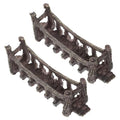 2pcs Aquarium Artificial Bridge Decor Realistic Fish Tank Ornament Small Tank Decor