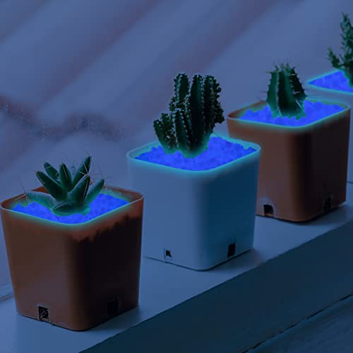 850pc Glow in The Dark Rocks Outdoor Glow in The Dark Garden Pebbles Glow Rocks for Landscaping Walkway Backyard Pathway Lawn Potted Plant(Pink) - size: 850, style: Pink