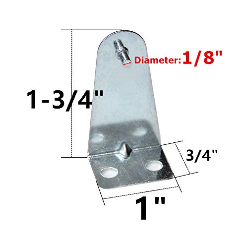 Hold Down Brackets 4pcs Metal Blind Brackets Bottom Rail Holder Replacements for Horizontal Blinds and Window Shades