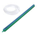 Saim 16 inch Aquarium Air Stone Bar, Bubbles Release Oxygen Diffuser Bar, Fish Tank Mineral Air Bubble Air Stone Bar (Green - Blue) with 20ft Clear Airline Tubing - size: 1 Pcs Air Stone + 1 Pcs 20ft Air Line