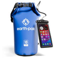Earth Pak Waterproof Dry Bag - Roll Top Waterproof Backpack Sack Keeps Gear Dry for Kayak with Waterproof Phone Case - color: Blue, size: 10L