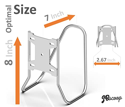 JBscoop Garden Hose Holder, Stainless Steel Wall Mount for Water Hose & Extension Cords, Heavy Duty & Rust Proof