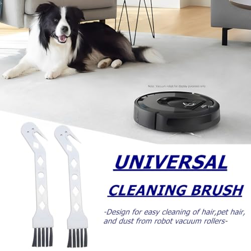 4 Packs Cleaning Brush for Robot Vacuum,Handheld Vacuum Cleaning Brush,Universal Tool Brush for Cleaning Hair/Pet Hair/Dust - color: White-4pcs