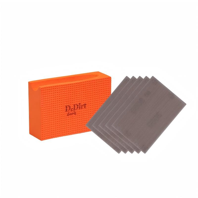 DrDirt Limescale Eraser for Glass, Professional Hard Water Stain Remover Tool for Windows, Shower Screens and Mirrors, Non-Chemical Abrasive Cleaning Block