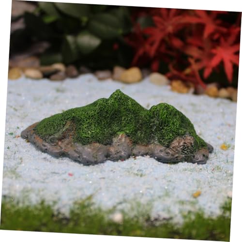 2pcs Miniature Island Sculpture Resin Simulation Island Figurines for Aquariums Flower Pots and Garden Decor Creative Micro Landscape Accessories