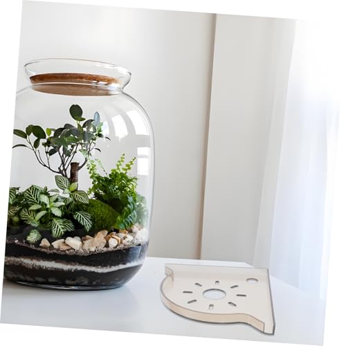 POPETPOP Fish Tank Corner Stand Triangle Aquarium Storage Shelf for Fish Supplies Space-saving Organizer Desktop Divider for Easy Access and Organized Storage Design