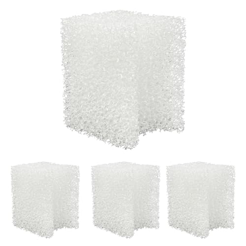 Underwater Filter Bio-Foam Pads Compatible with Fluval U1 Filter, Aquarium Foam Filter Media, Filter Sponge Replacement Parts for Aquaclear Canister Aquarium Fish Tank (4 Pack)