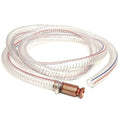 8.2FT 1" Heavy Duty Siphon Hose - Self-Priming Jiggler Pump for Boats, ATVs & Tractors Brass Nipple w/Metal Buckle, Fuel Transfer Tube for Gasoline Fuel Gas, fish tank water exchange and drainage - size: 1"ID x 1Pcs