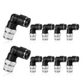 CEKER 5/16 Elbow Male Airlines Push Fittings 90 Degree Push to Connect Fittings Air Fittings, PL 5/16 Tubing Od x 1/2" Npt Thread Pneumatic Push In Connectors Quick Connect Tube Fittings 10Packs - size: 5/16" OD X 1/2" MNPT