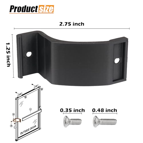 Shower Door Towel Bar Brackets for Bypass, Replacement Nylon Towel Bar Bracket Parts 2 Pcs
