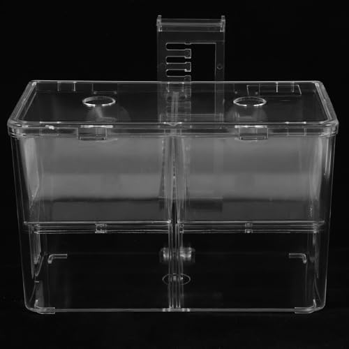 Milisten Fish Breeding Box Aquarium Incubator Divider for Shrimp and Fry Transparent Hatchery Easy to Clean and Install Portable Fish Isolation Tank