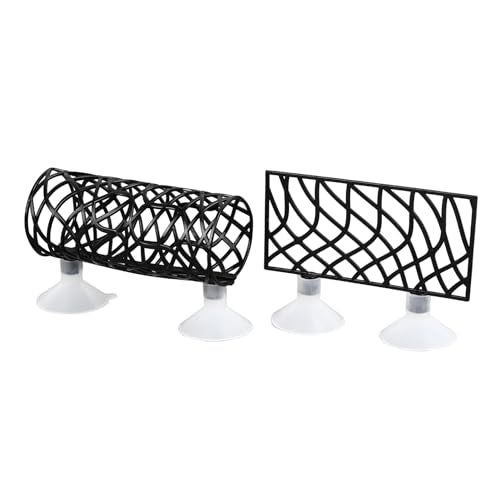 Tnfeeon Betta Fish Tunnel, Betta Sleeping Tube Hollow Design for Small Fish Shrimp Toys for Betta Guppies Resting Betta Fish Tank Accessories Hammock Aquarium Decorations Hideout (Black) - color: Black