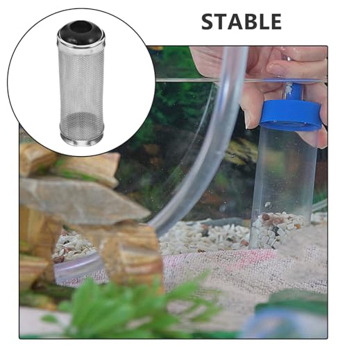 Totority Stainless Steel Aquarium Intake Strainer Fish Tank Pre-Filters Cover Protective Mesh Guard for Shrimp Tanks Water Filtration System Versatile Application