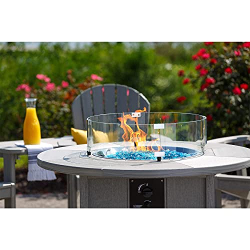 Stanbroil 10-Pound Fire Glass Beads - 1/2 inch Luster Fire Glass Drops for Fireplace Fire Pit | Gas Log Sets | Landscaping | Fish Tank, Caribbean Blue Luster - color: Caribbean Blue