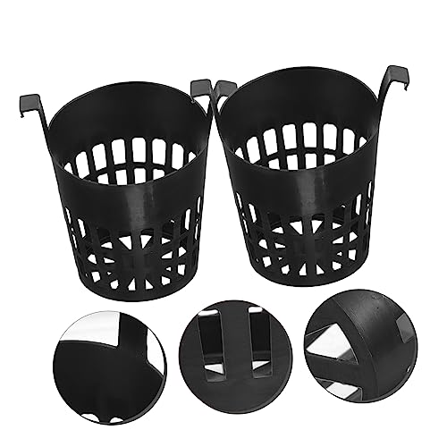 SUPVOX Hydroponic Planting Basket 6-Pack Plastic Slotted Net Cups for Aquatic Plants Fish Tank Hanging Planters Garden Balcony Decoration 3.93X3.54X2.55In