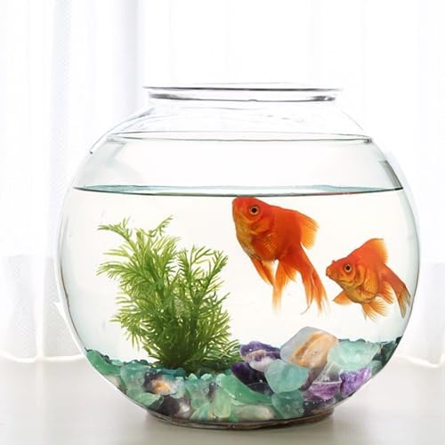 T4U Fluorite Aquarium Gravel Rocks 3 Lbs, Crystals Chip Bulk for Fish Tank, Decorative Pebbles Bulk for Plants, Vase Filler Stones, Natural Quartz Chips Stones for Decoration, Healing Crystal - color: #4 - Fluorite, size: 3 LB