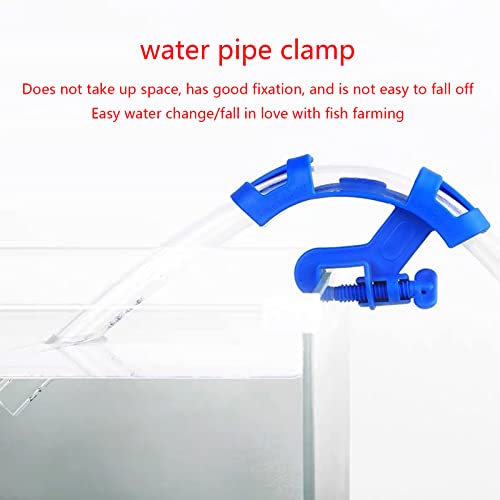Fish for Tank Mounting Clip Water Pipe Clamp Clips Adjustable Hose Holder for 3/4" Diameters Hoses Aquarium Hose Holder Clip