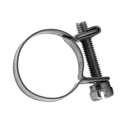 10pcs Stainless Steel Hose Clamps – Adjustable 6-20mm Fuel Line Pipe Clips for Air, Water, Silicone & Fuel Hoses (18-20Mm) - size: 18-20Mm