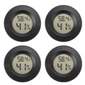 Mini Hygrometer Digital Thermometer Humidity Meter Hygrometer Thermometers Indoor/Outdoor Humidity Monitor Reptile Thermometer for Greenhouse Garden Cellar Fahrenheit(℉)/ Celsius(℃) 4 Pack