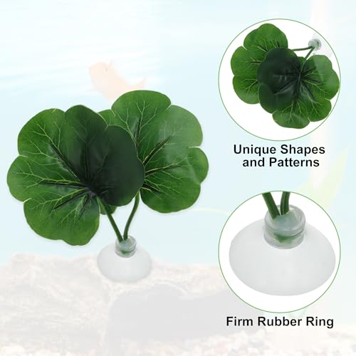 Betta Fish Leaf, Natural Habitat Simulation for Betta Spawnings Grounds, Betta Spawnings Leaves, Resting Bed, Double Leaves, Green