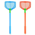 Coopay 2 Pieces Butterflies Fishing Net Catching Bug Floating Bait Beach Nets for Outdoor Playing - color: Blue + Orange