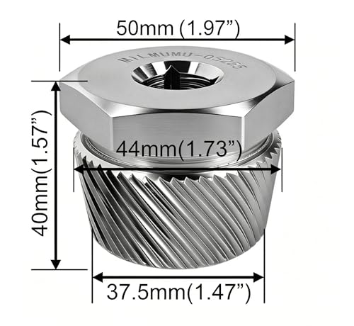 MILMUMU Compatible with Tub Drain Extractor-Removes One and a Half Inch Old or Stubborn Tub Drains （ 05255 1.5" ） - color: Chrome