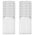 20 Pcs Aquarium Filter Bags 3.94 × 6.30 Inches Reusable Media Bags for Aquarium Extra Fine Mesh Bag Coarse Nylon with Zipper White for Activated Carbon Ceramic Rings Bio Balls
