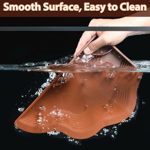 Tortoise Water Bowl with Ramp, 3PCS Leaf Reptile Food Water Bowl Turtle Pool Reptile Water Dish Tortoise Bathing Pool Turtle Soaking Dish Aquarium Habitat Accessories Small - size: Small