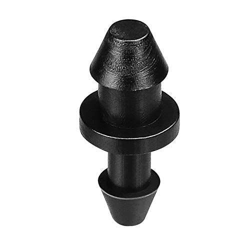 70 Pack Drip Irrigation Universal 1/4" Barbed End Plug Fittings, Barbed Connectors for Drip or Sprinkler System - size: 70P-End Plug Fittings