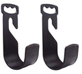chic style 2 Pack Garden Hose Hanger Wall Mount Hose Holder Hook Fit to 25 50 75 100foot Hose (ABS Plastic, Black) - size: 2 Pack 9.85 *3.93 *3.5 Inch