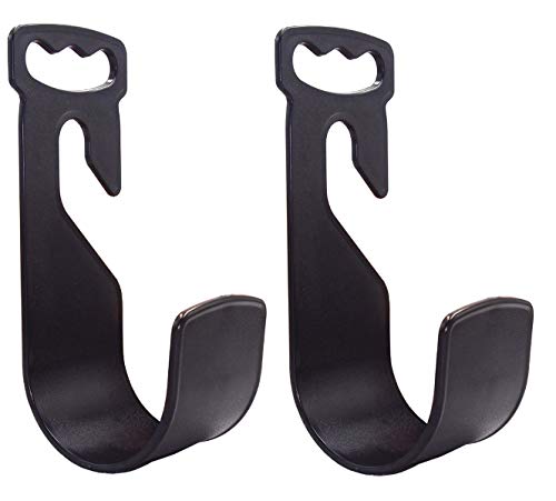 chic style 2 Pack Garden Hose Hanger Wall Mount Hose Holder Hook Fit to 25 50 75 100foot Hose (ABS Plastic, Black) - size: 2 Pack 9.85 *3.93 *3.5 Inch