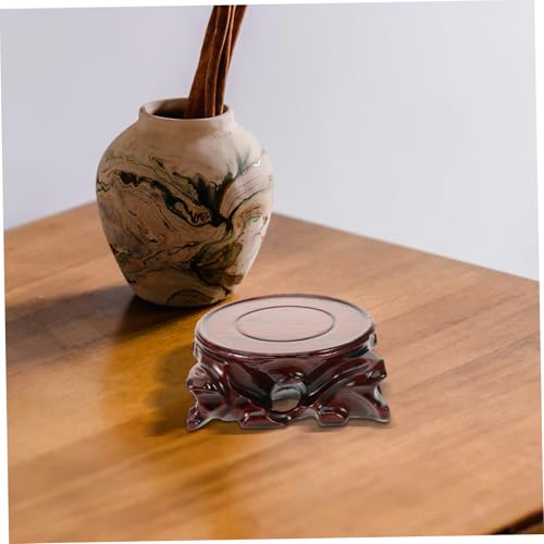 Ciieeo Small Wooden Display Base for Teapot Decor Wooden Stand Versatile Wood Pedestal for Storage Showcase for Home Office Desk Decor