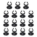 Aquarium Suction Cups, Fish Tank Suction Cups Clips Airline Tube Holders Clamps (Plastic, 15Pcs, Black) for 1.1" Fish Tank Airline Tubing Binding Moss Shrimp Nest, 28x45MM - color: Black, size: 28x45MM