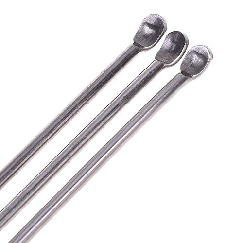 15PCS Stainless Steel Micro Scoop Set, 22cm Lab Sampling Spoon
