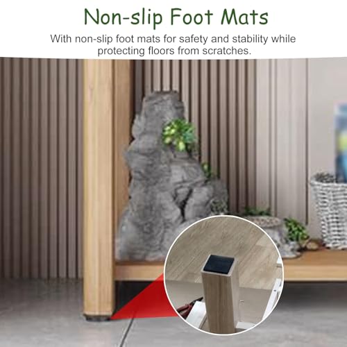 Versatile Wooden Fish Stand Cabinet - Multi-Purpose Plant Shelf for 5-40 Gallon Aquariums, Reptile Rack & Home Storage Organizer, Durable and Sturdy Design - color: B, size: 70x40cm(27 1/2"x15 3/4")