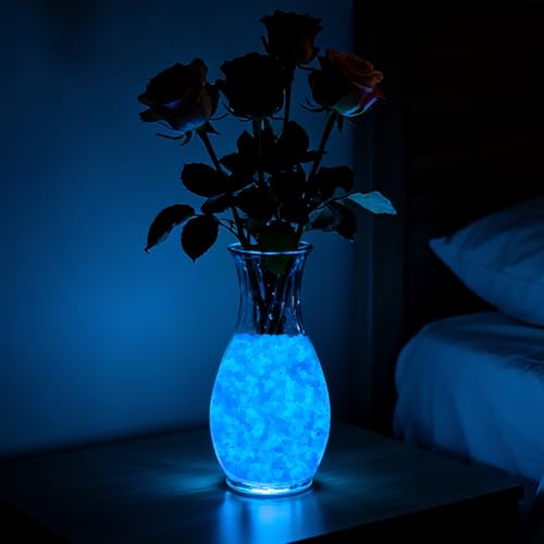 400pcs Glow in the Dark Rocks for Outdoor Garden & Aquarium – White Luminous Stones for Landscaping, Pathway, Patio, Driveway, Walkway, Fish Tank, Plant Pots - color: White